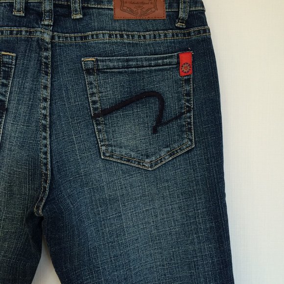 Lot 29 Looney Tunes Boot Cut Womens Jeans Sz 9 x 32 Studded Tweety Bird Denim - Picture 5 of 8